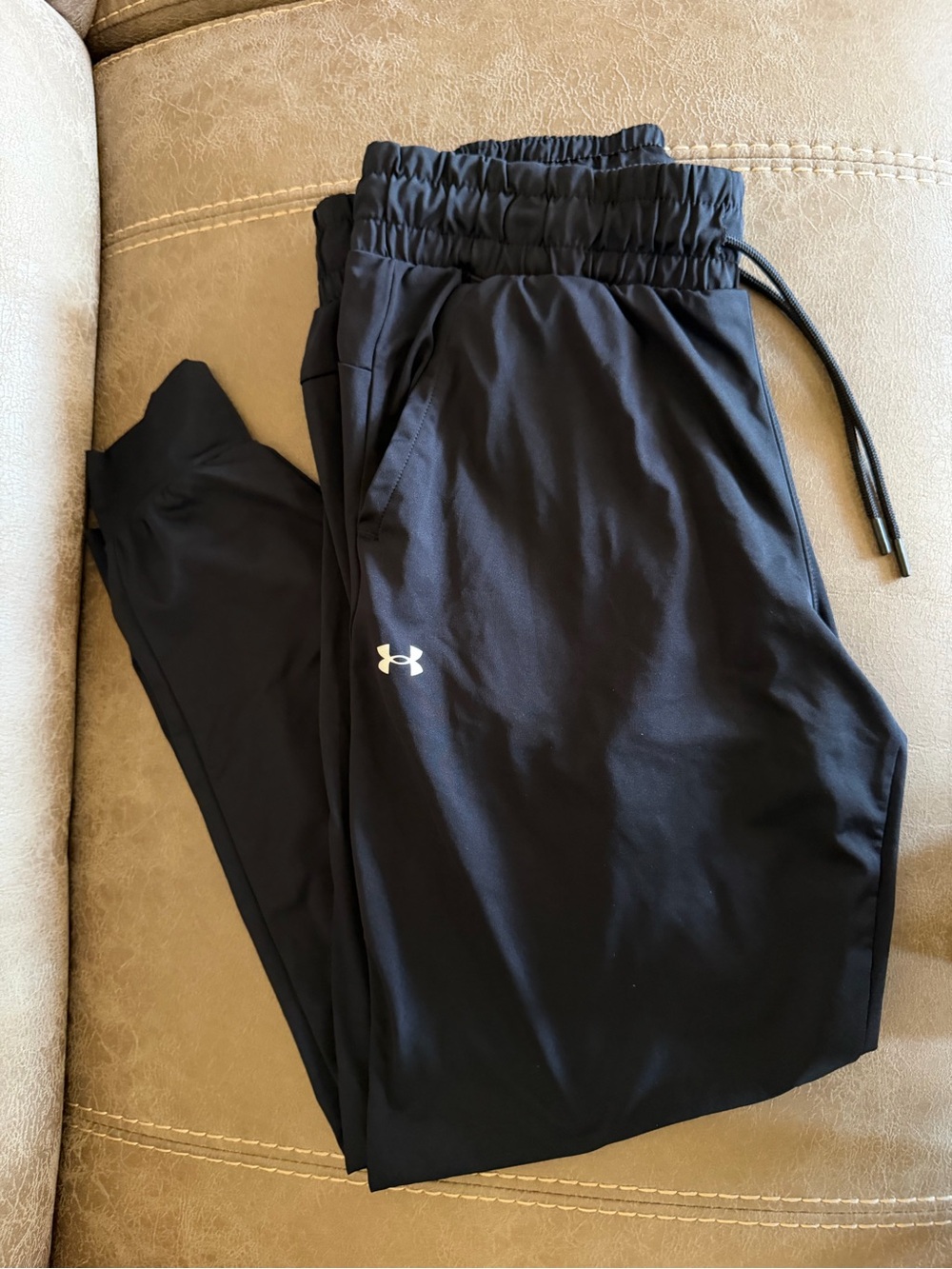 Under Armour Kids Black Active Joggers with Logo
